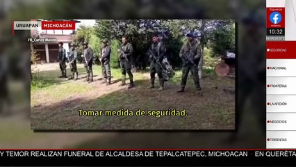 Alcalde de Uruapan publica video de presunto campo de adiestramiento del crimen organizado