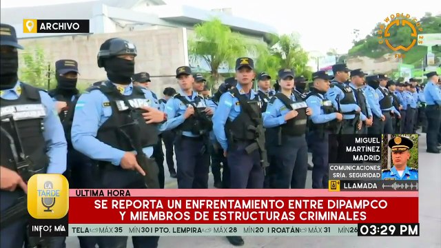 Se reporta un enfrentamiento entre DIPAMPCO y miembros de estructuras criminales