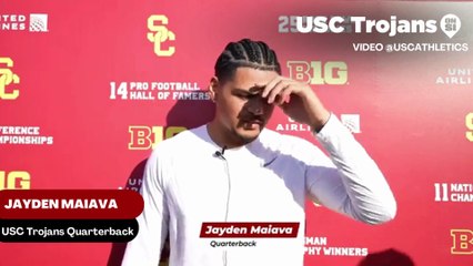 USC Quarterback Jayden Maiava Discusses How The Team is Doing in Spring Camp