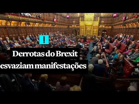 Derrotas do Brexit esvaziam manifestações