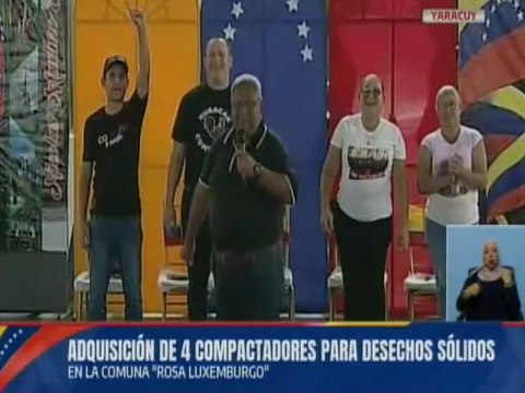 Yaracuy | Comuna Rosa Luxemburgo recibe 4 compactadoras de desechos sólidos como proyecto priorizado