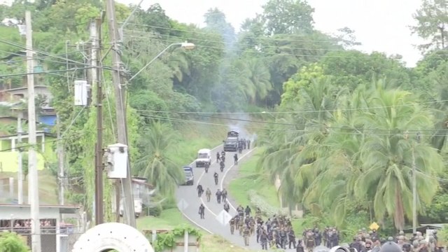 Bocas del Toro: Residentes de El Empalme buscan refugio por enfrentamientos de manifestantes con agentes
