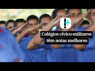 Colégios cívico-militares têm notas melhores