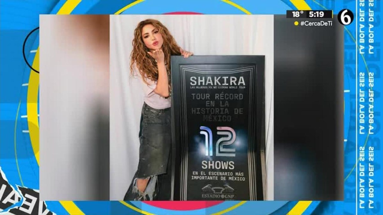 Shakira rompe récord de conciertos en México