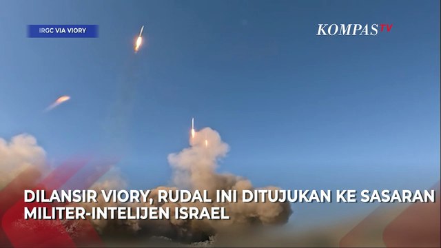 Detik-Detik Peluncuran Rudal Iran Wave-14, Targetkan Militer-Intelijen Israel!