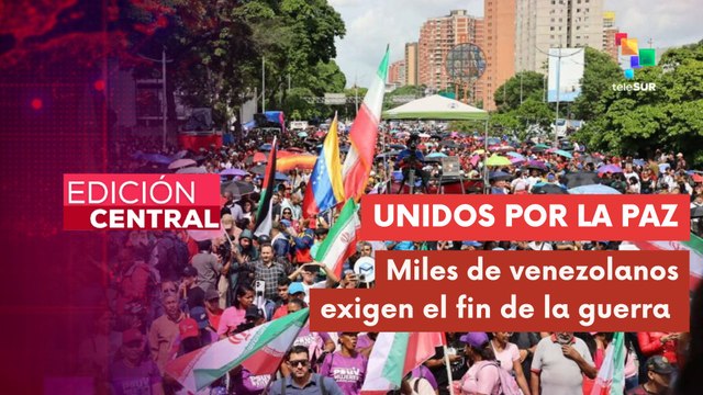 Venezolanos se movilizaron por la paz del mundo
