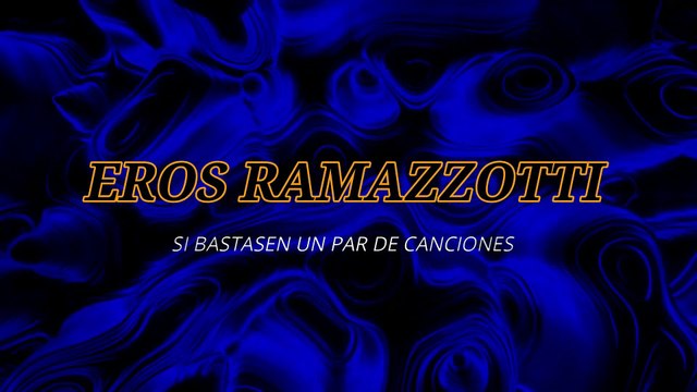 Eros Ramazzotti - Si bastasen un par de canciones (KARAOKE)