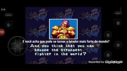 Fatal Fury 2 Mai Shiranui vs Wolfgang Krauser fala de vitória do Wolfgang Krauser em português