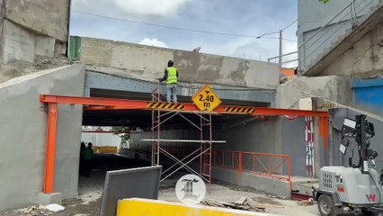Obras Públicas inicia intervención del puente del km 14 de la Autopista Duarte