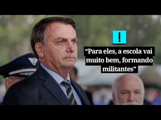 Bolsonaro critica governadores que não aderiram a escolas cívico-militares