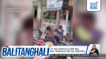 Hinihinalang palaboy na nahuli-cam na nananakit sa kalsada, nadala na sa ospital | Balitanghali