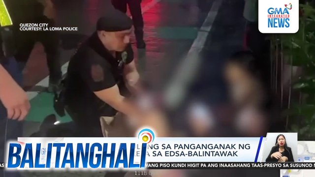 4 na pulis, tumulong sa panganganak ng babae sa bangketa sa EDSA-Balintawak | Balitanghali