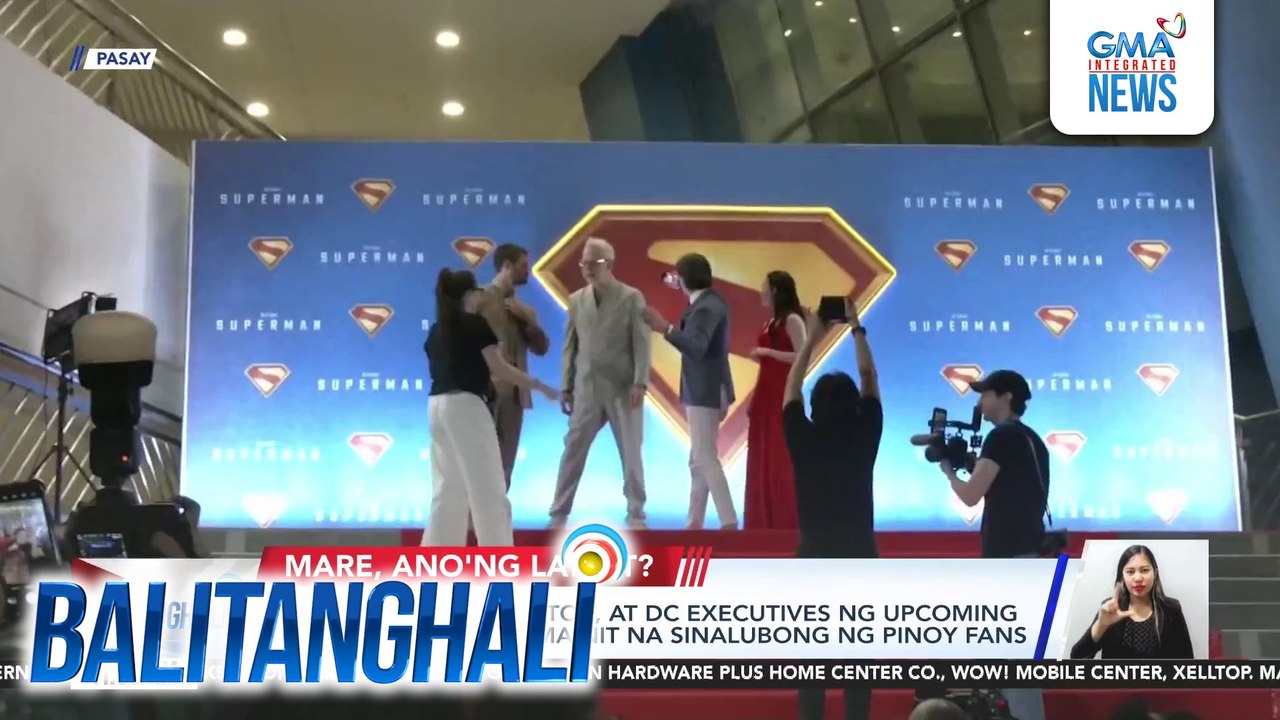 Cast members, director, at DC executives ng upcoming "Superman" movie, mainit na sinalubong ng Pinoy fans | Balitanghali