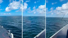 映像：ロシアのSu-24戦闘機が米海軍艦船を挑発、フレアを発射