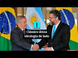 Clássico Brasil x Argentina deixa ideologia de lado