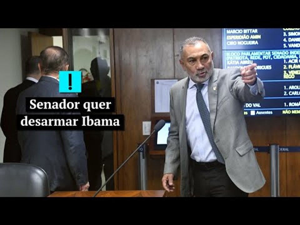 Senador quer desarmar agentes do Ibama