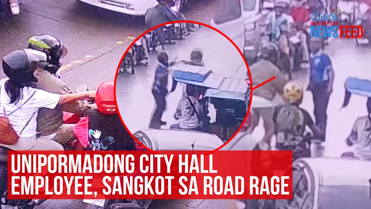 Unipormadong city hall employee, sangkot sa road rage | GMA Integrated Newsfeed