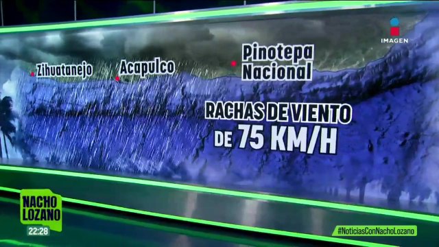 Erick avanza como depresión tropical, luego de impactarse en Oaxaca como huracán categoría 3