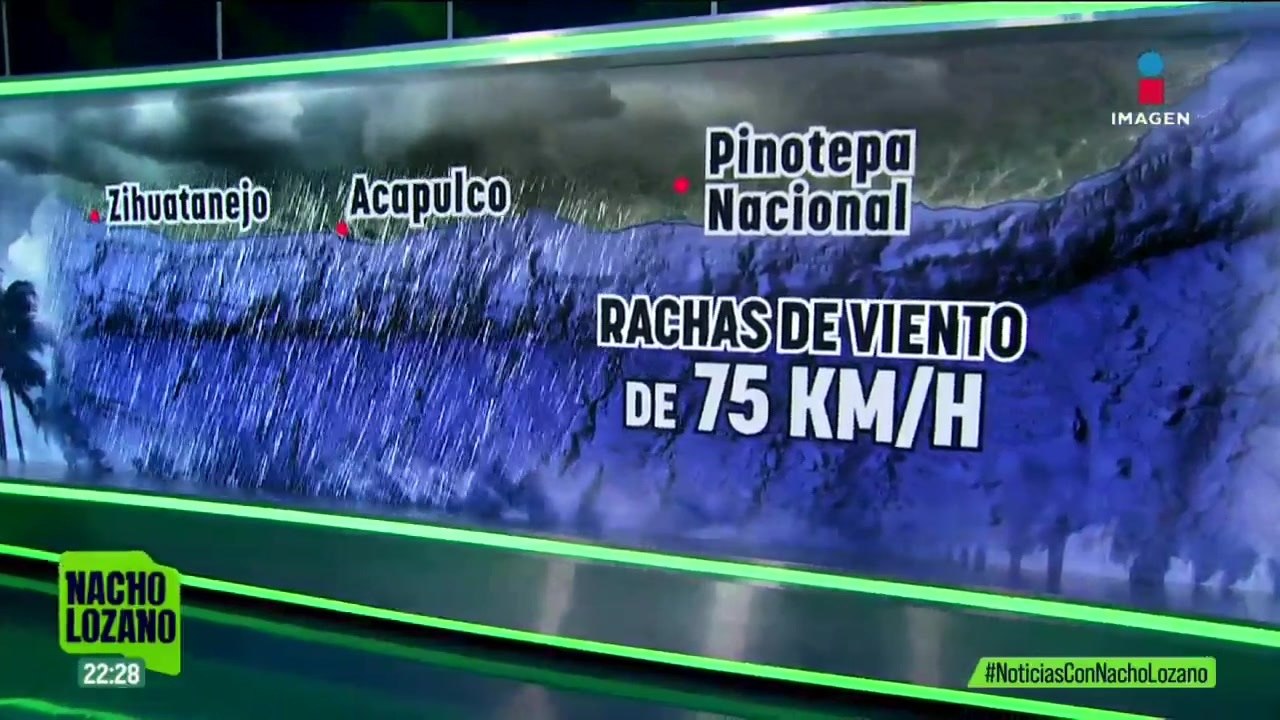 Erick avanza como depresión tropical, luego de impactarse en Oaxaca como huracán categoría 3
