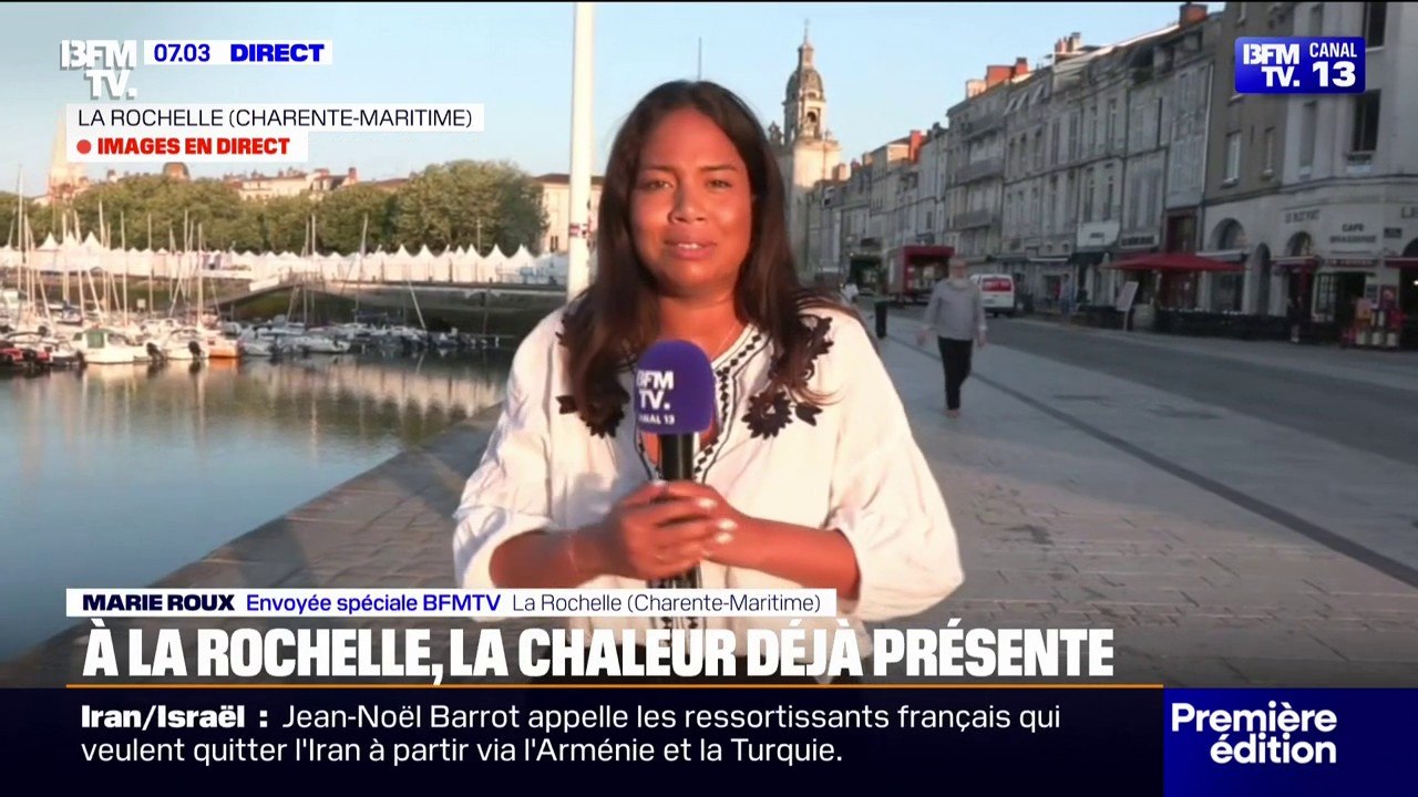 Canicule: à La Rochelle, le thermostat atteint...