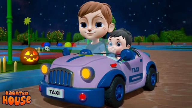 Halloween Wheels On The Taxi 🚕 | Spooky Nursery Rhymes for Kids | Haunted House Songs