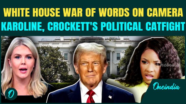 Karoline Leavitt BLASTS Democrat Crockett for Calling Trump Voters 'SICK' | White House Catfight