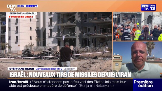 Conflit entre Israël et l'Iran: de nouveaux bombardements iraniens ont fait sept blessés légers à Beer-Sheva, au sud de Tel-Aviv