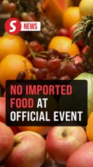 No more imported food at official event, says Anwar