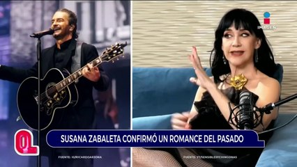 Susana Zabaleta confirmó un romance del pasado