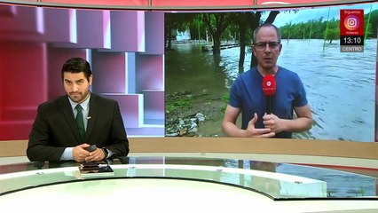 En San Luis Potosí, se desborda río; autoridades implementan operativo