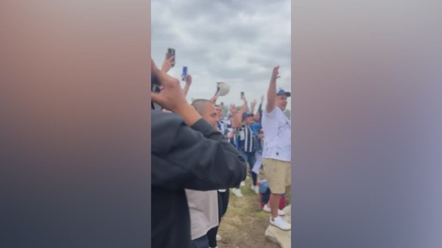 Aficionados de River Plate y Rayados calientan el partido antes de enfrentarse en el Mundial de Clubes