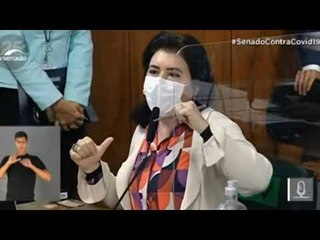 Simone Tebet mostra que esquema da Covaxin faltou às aulas de inglês