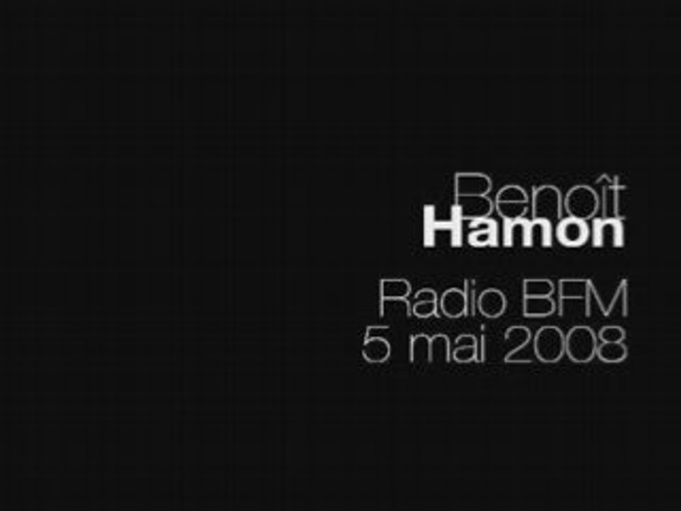Benoît Hamon Sur Radio B FM