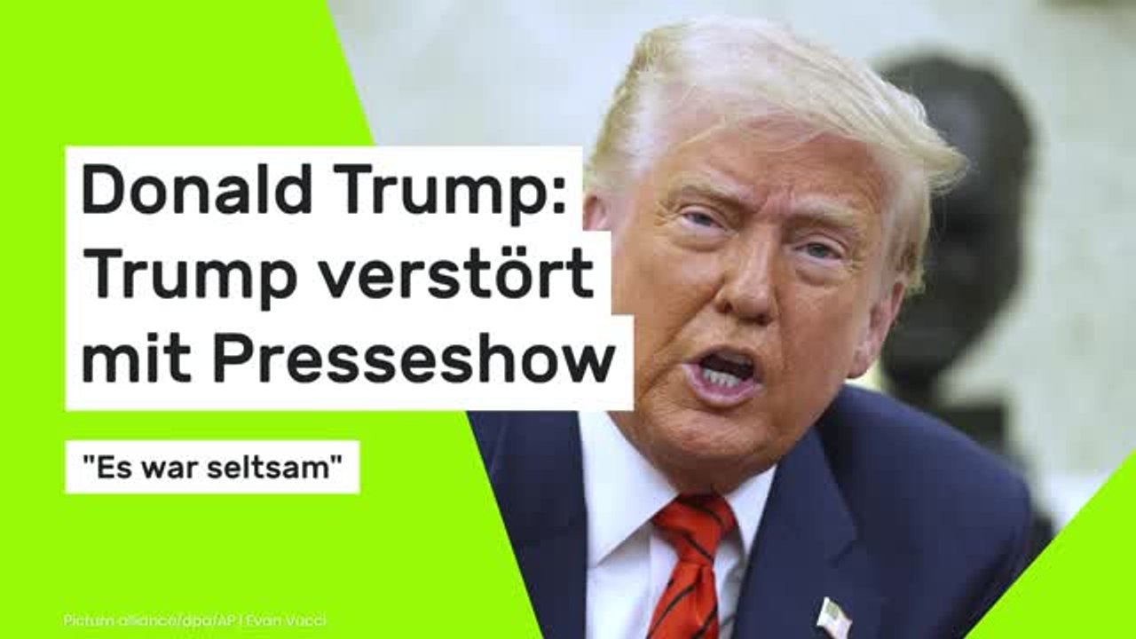 Donald Trump: Trump verstört mit Presseshow - 'Es war seltsam'