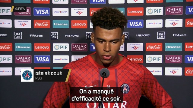 Doué après la défaite face à Botafogo : On est frustré