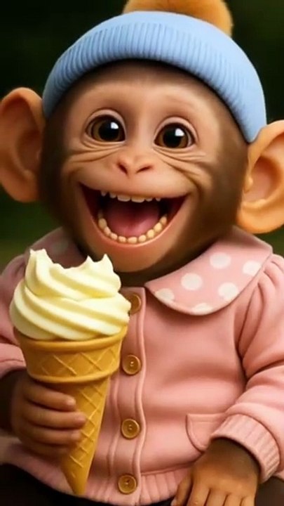 Cute monkey baby