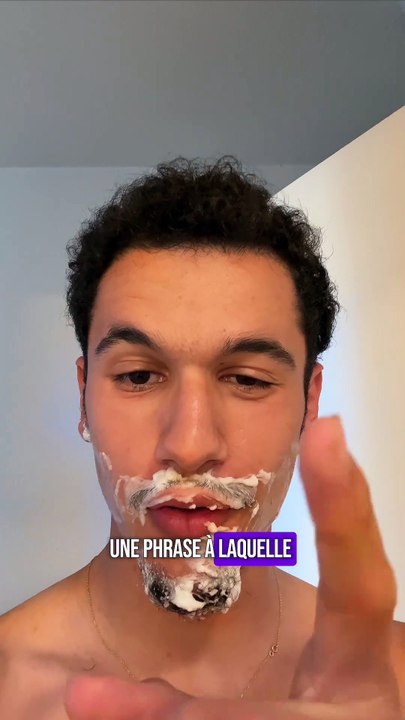 Une phrase que je me suis dite en me rasant
