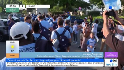 Gregory Arganese sur la demi-finale de Top 14 de l'Aviron contre Toulouse