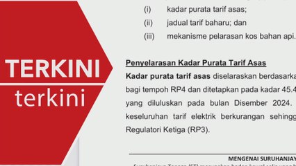[TERKINI] Tarif baharu elektrik berkuatkuasa 1 Julai 2025