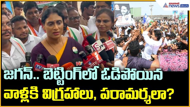జగన్.. బెట్టింగ్ లో ఓడిపోయిన వాళ్లకి విగ్రహాలు, పరామర్శలా?: YS Sharmila | Asianet News Telugu