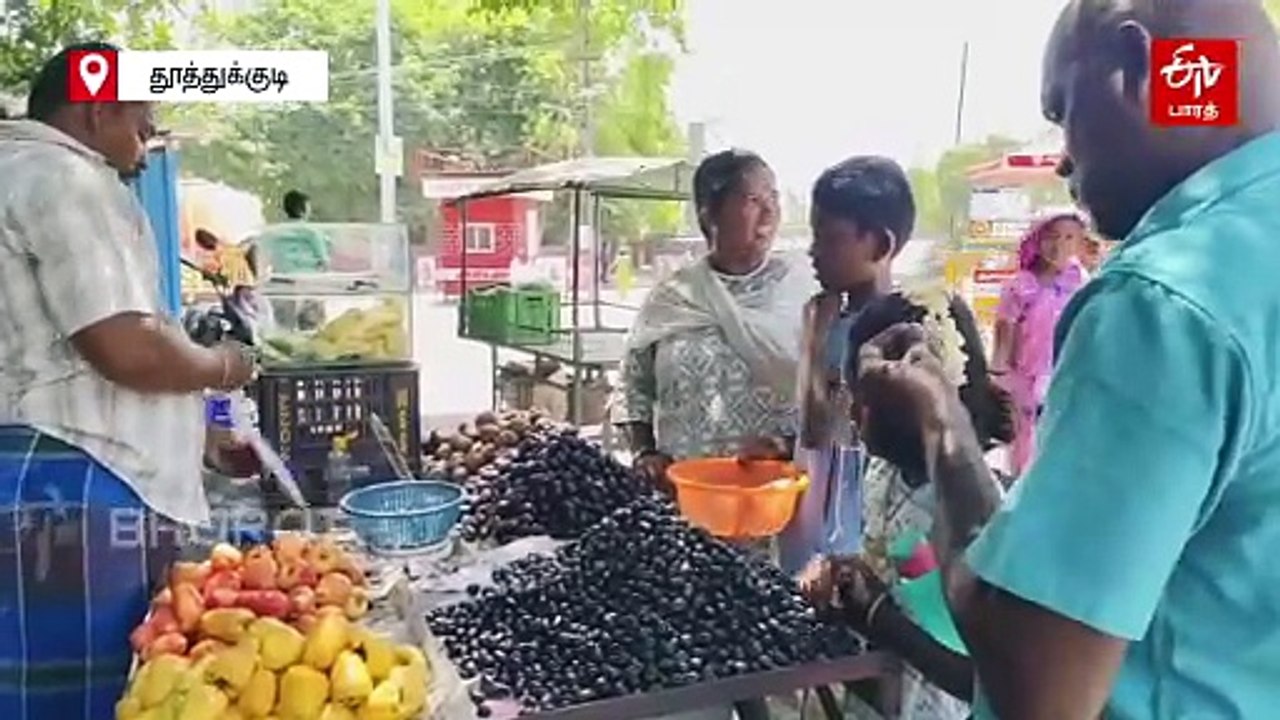 தூத்துக்குடி மாவட்டத்தில் நாவல் பழ விற்பனை படு...