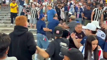 Aficionados de PSG y Botafogo tuvieron una vergonzosa pelea