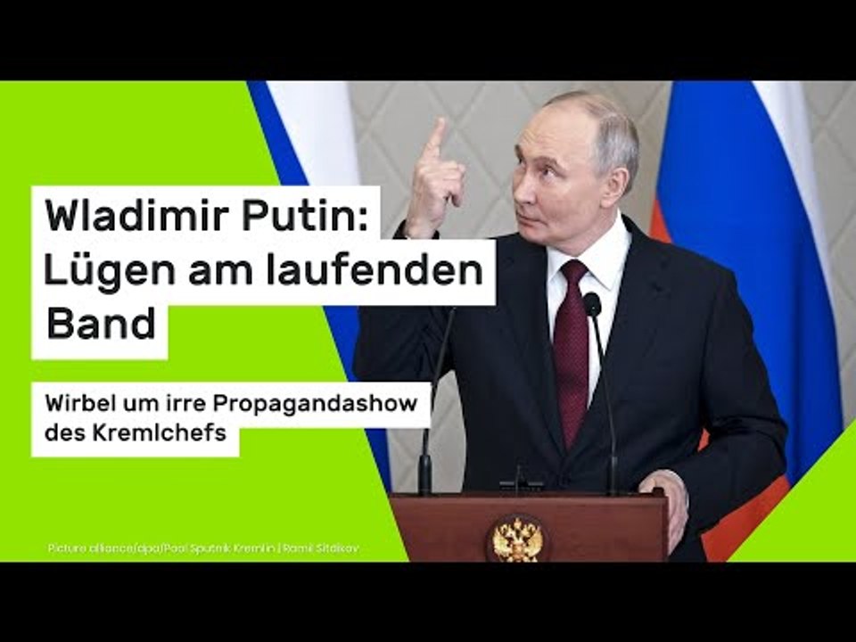 Wladimir Putin: Lügen am laufenden Band: Wirbel um irre Propagandashow des Kremlchefs