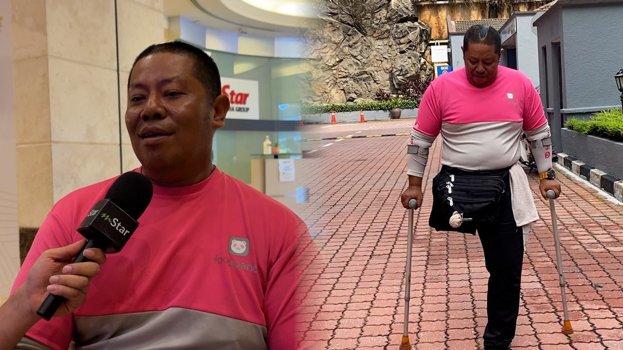 Tersentuh tengok lelaki tiada kaki kerja ‘rider’, ramai murah hati nak bantu