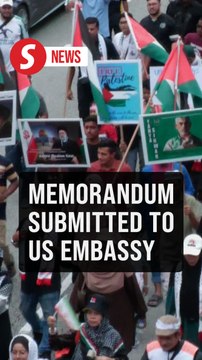 Hundreds rally in KL against US-Israel actions targeting Iran, Gaza