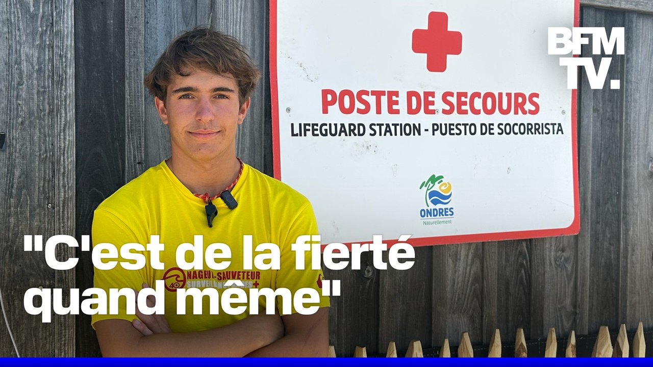 ROBIN DE BFM - À 17 ans, il rejoint les nageurs-sauveteurs des plages landaises