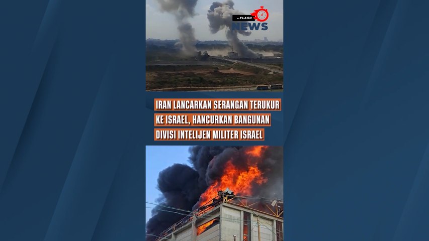 Iran Lancarkan Serangan Terukur Ke Israel, Hancurkan Bangunan Divisi Intelijen Militer Israel
