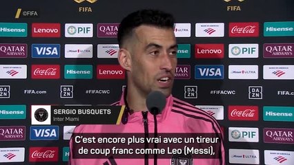 Inter Miami - Busquets n'a jamais douté de la qualité de Messi sur coup franc