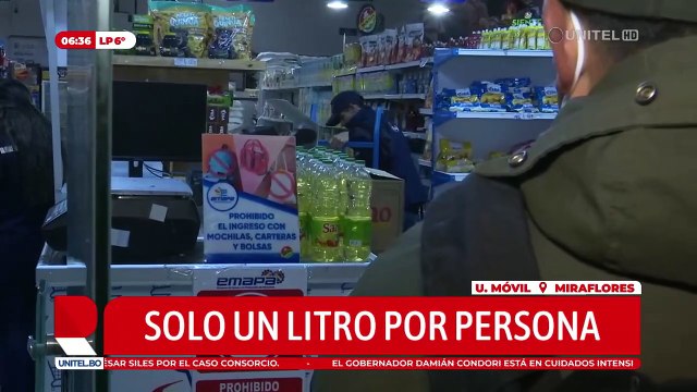 El limita la venta de aceite en sucursal de Emapa La Paz y hay reclamos de los compradores