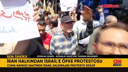 İranlılar, cuma namazı sonrası İsrail saldırılarını protesto etti